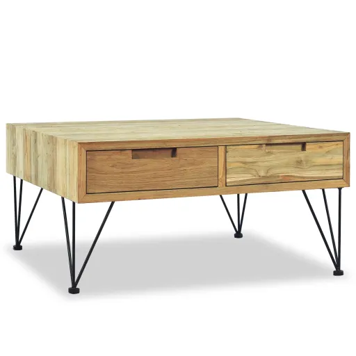 Mesa de Centro em Teca Maciça 80x80x40 cm