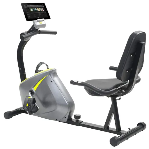 Bicicleta Estática Magnética Reclinada com Medição Pulso