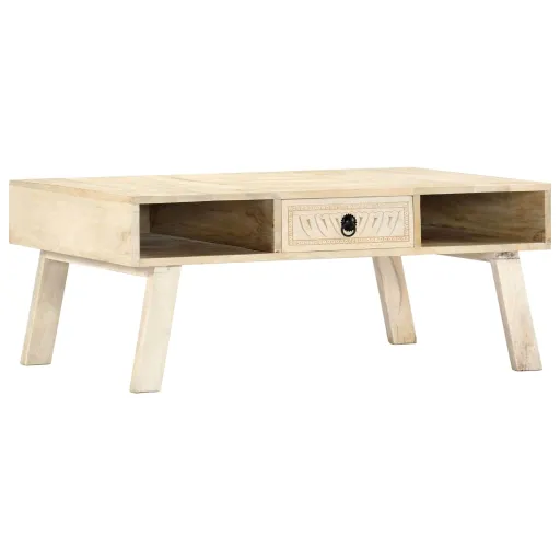 Mesa de Centro 100x60x40 cm Madeira de Mangueira Maciça
