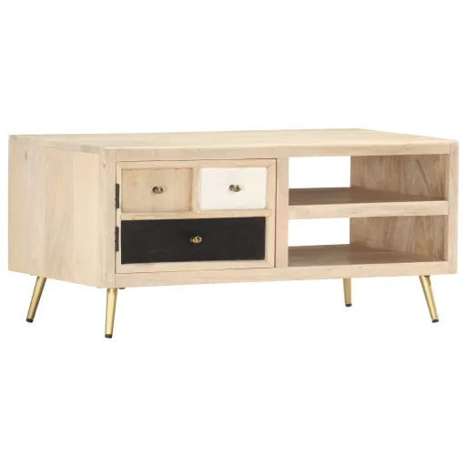 Mesa de Centro 90x45x40 cm Madeira de Mangueira Maciça
