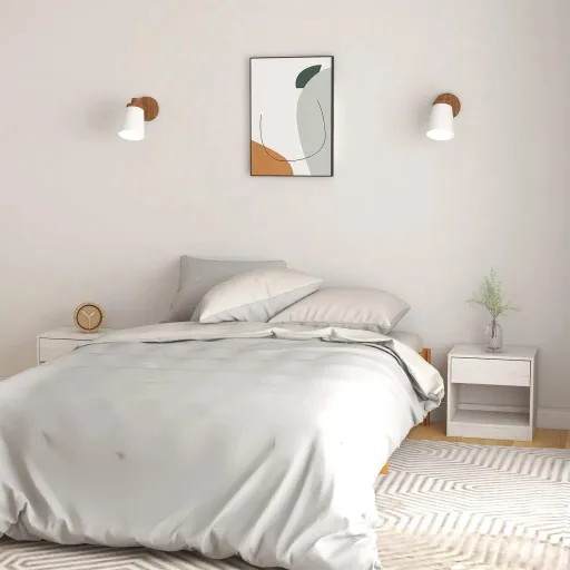 Mesas de Cabeceira   40x31x40 cm Pinho Maciço Branco (2 pcs)