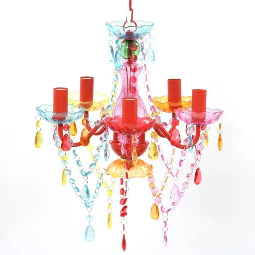 Lustre Multicolor com 5 Bulbos
