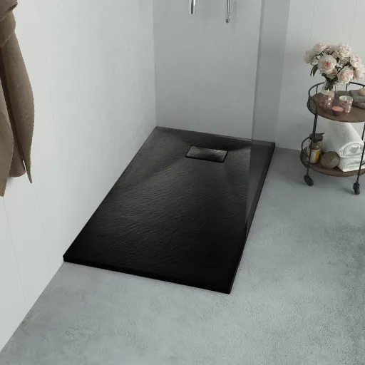 Base de Chuveiro SMC 100x80 cm Preto