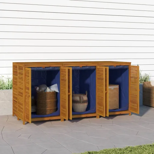 Caixa de Arrumação para Jardim 210x87x104 cm Acácia Maciça