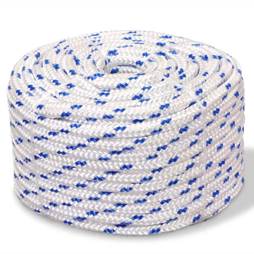 Corda Náutica em Polipropileno 12 mm 50 m Branco