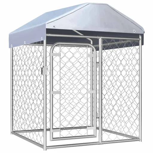 Canil de Exterior com Telhado 100x100x125 cm