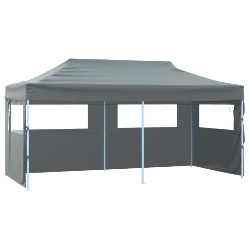 Tenda Dobrável Profissional Festas 4 Paredes 3x6m Aço Antracite