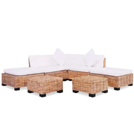 Conjunto de Sofás   Vime Genuíno (18 pcs)