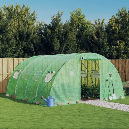 Estufa com Estrutura de Aço 16 m² 4x4x2 m Verde