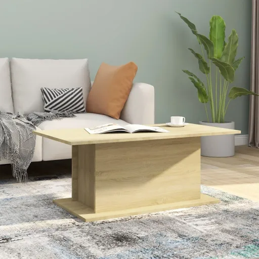 Mesa de Centro 102x55,5x40 cm Derivados Madeira Carvalho Sonoma