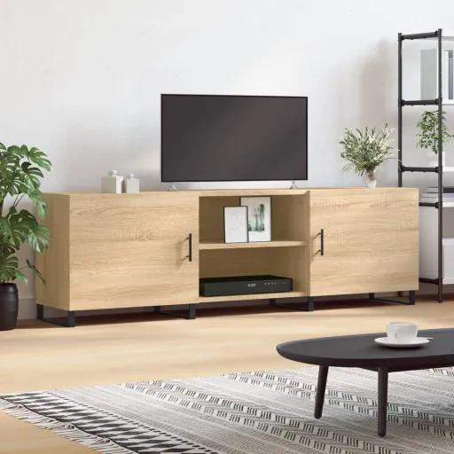Móvel de TV 150x30x50 cm Derivados de Madeira Carvalho Sonoma