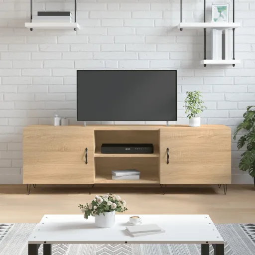 Móvel de TV 150x30x50 cm Derivados de Madeira Carvalho Sonoma