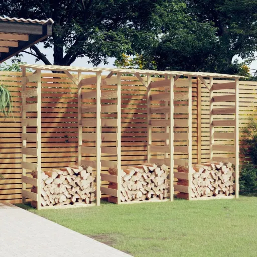 Pérgolas com Telhados   Pinho Impregnado 100x90x200 cm (3 pcs)