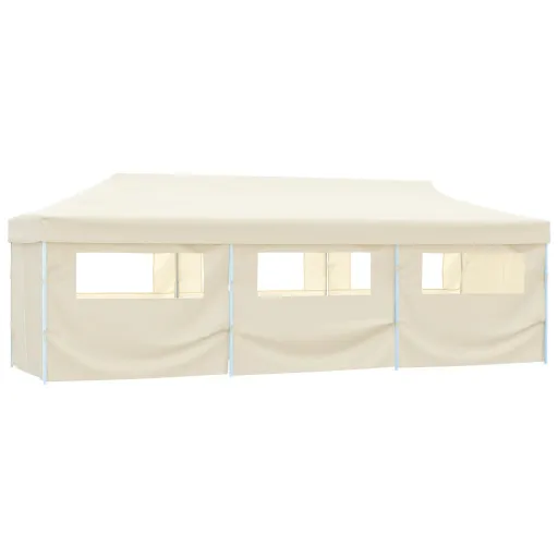 Tenda para Festas Pop-up Dobrável c/ 8 Paredes 870x291x315 cm Creme