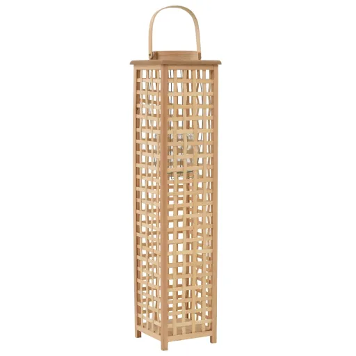 Suporte para Vela Suspenso em Bambu Natural