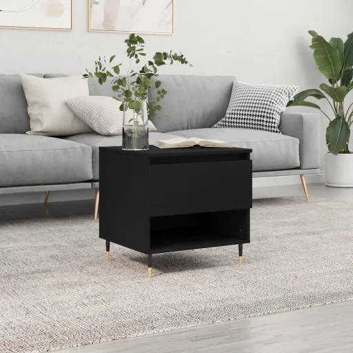 Mesa de Centro 50x46x50 Derivados de Madeira Preto