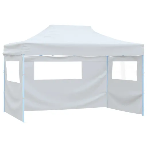 Tenda para Festas Dobrável c\ 3 Paredes Laterais 291x413x315 cm Branco