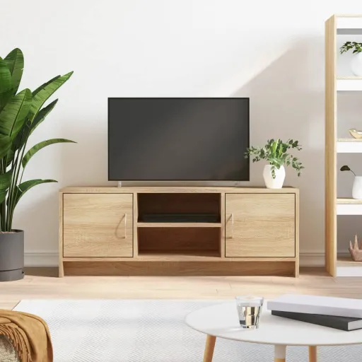 Móvel de TV 102x30x37,5 cm Derivados de Madeira Carvalho Sonoma