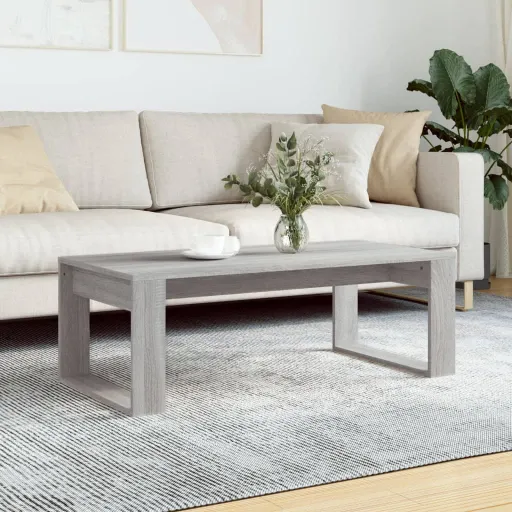 Mesa de Centro 102x50x35 cm Derivados Madeira Cinzento Sonoma