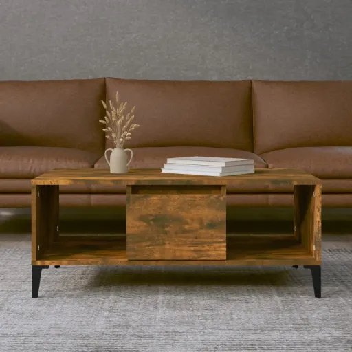 Mesa de Centro 90x50x36,5 cm Derivados Madeira Carvalho Fumado