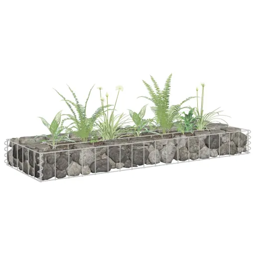 Canteiro Elevado/Cesto Gabião 90x30x10 cm Aço Galvanizado