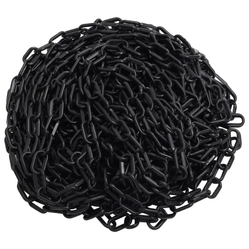 Corrente de Sinalização Plástico 100 m Ø6 mm Preto