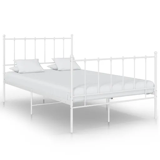 Estrutura de Cama 120x200 cm Metal Branco