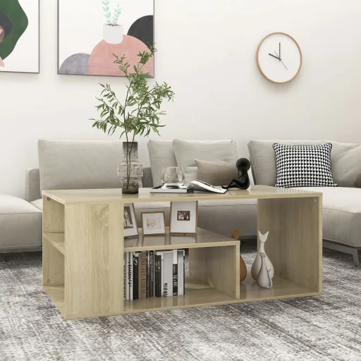 Mesa Centro 100x50x40 cm Derivados de Madeira Carvalho Sonoma