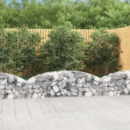 Cesto Gabião Arqueado 200x30x40/60 cm Ferro Galvanizado