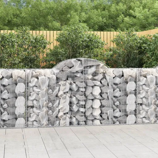 Cesto Gabião Arqueado 200x50x100/120 cm Ferro Galvanizado
