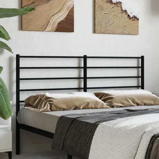 Cabeceira de Substituição 120 cm Metal Preto