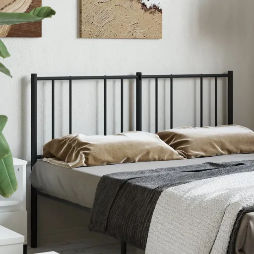Cabeceira de Substituição 120 cm Metal Preto