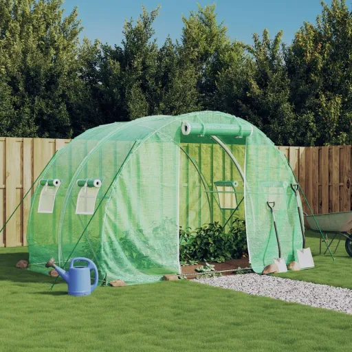 Estufa com Estrutura de Aço 6 m² 3x2x2 m Verde