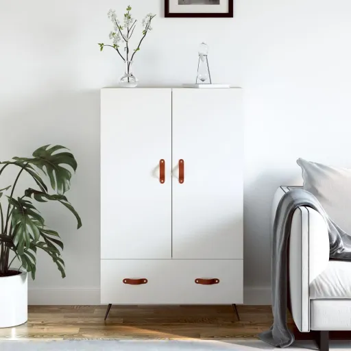 Aparador Alto 69,5x31x115 cm Derivados de Madeira Branco
