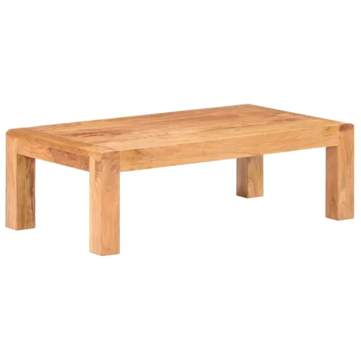 Mesa de Centro 110x60x35cm Acácia Maciça c/ Acabamento a Mel