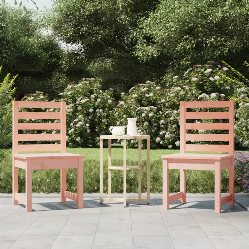Cadeiras de Jardim   50x48x91,5 cm Madeira Douglas Maciça (2 pcs)