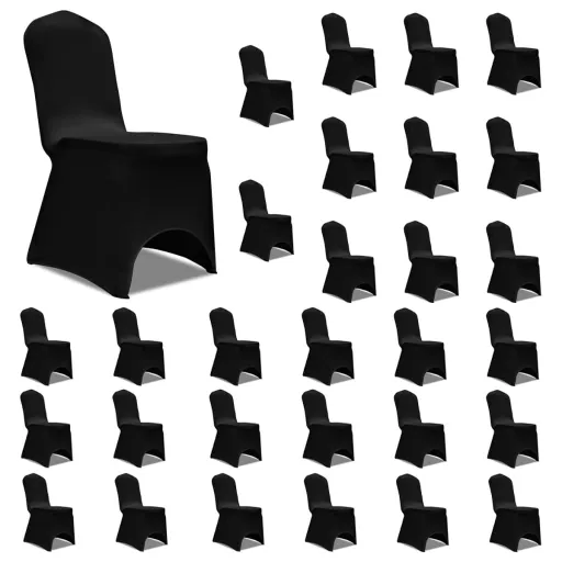 Capa para Cadeira Elástica   Preto (30 pcs)