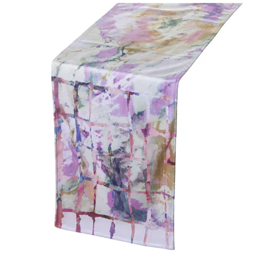 Caminho de Mesa Alexandra House Living Multicolor Têxtil Veludo
