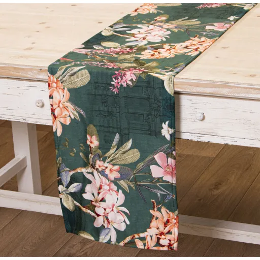 Caminho de Mesa Alexandra House Living Multicolor Têxtil 33 x 180 cm Retangular