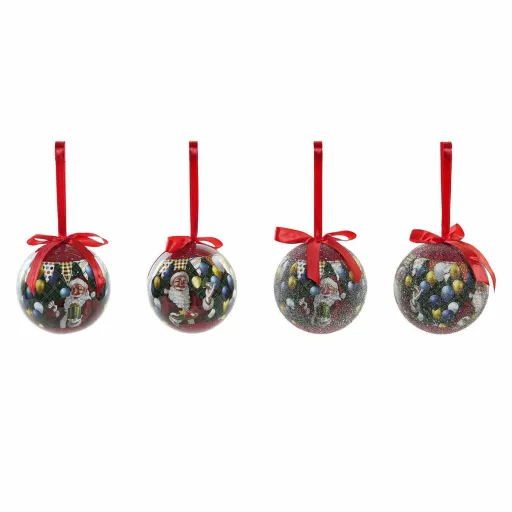 Bolas de Natal DKD Home Decor Pai Natal PVC (7 pcs) (7.5 x 7.5 x 12 cm)