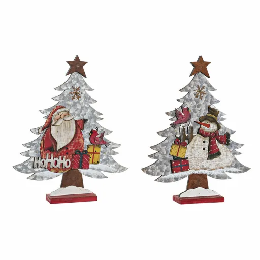 Adorno Natalício DKD Home Decor Madeira (2 pcs) (33 x 6 x 39.5 cm)