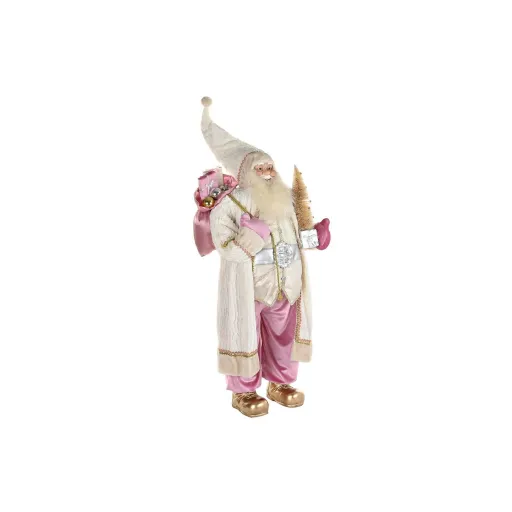 Adorno Natalício DKD Home Decor Cinzento Cor de Rosa 60 x 50 x 124 cm