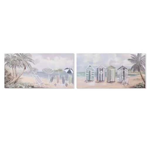 Tela Home ESPRIT Tela Madeira MDF 120 x 3 x 60 cm Praia