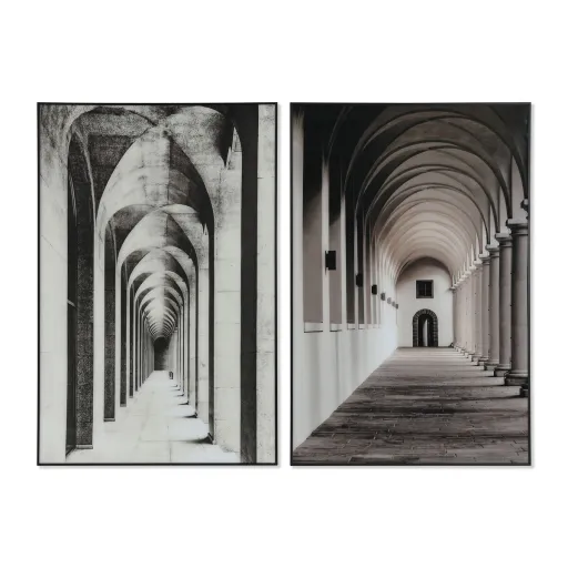 Pintura Home ESPRIT Alumínio Cristal 80 x 2,5 x 120 cm