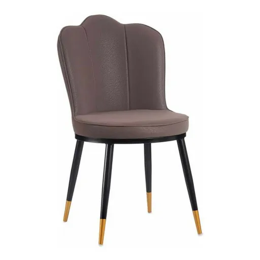 Poltrona Gift Decor Preto Roxo Dourado 53 x 88 x 67 cm Concha