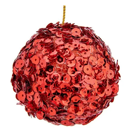 Bolas de Natal Krist+ Vermelho Plástico Ø 10 cm 6 Unidades