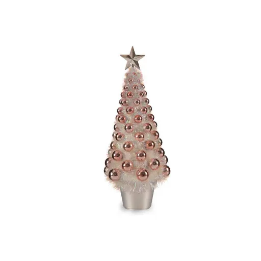 Árvore de Natal Krist+ Cor de Rosa Polipropileno PET Plástico Iridescente 21,5 x 51 x 21,5 cm