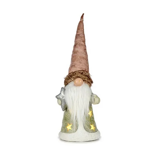 Figura Decorativa Krist+ Cinzento Cor de Rosa Estrela Duende 18,8 x 54 x 21 cm