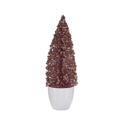Árvore de Natal Krist+ Cor de Rosa Dourado Plástico 9 x 28 x 9 cm Pequeno