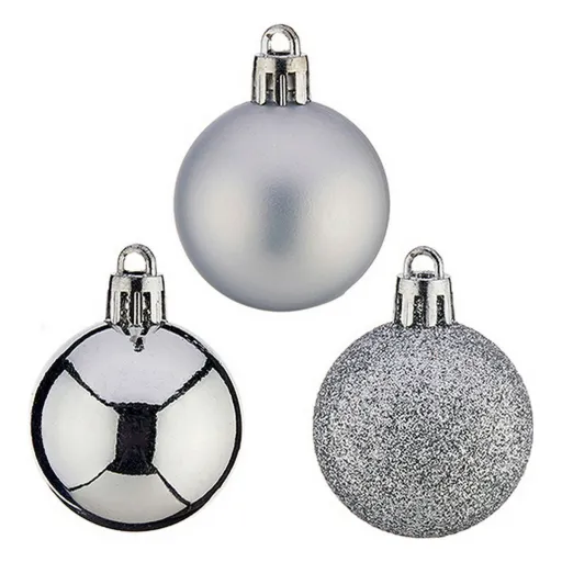 Bolas de Natal Krist+ Prateado PVC Ø 4 cm